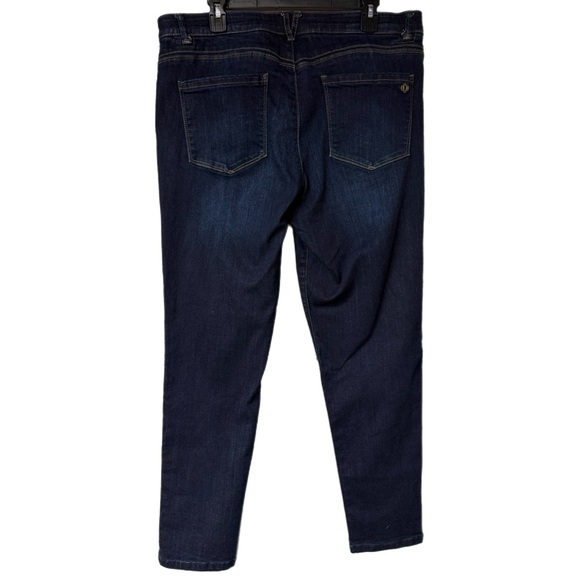 Democracy - “Ab”solution Dark Wash Skinny Jeans - Stretch Denim - Size 16 - Picture 2 of 8